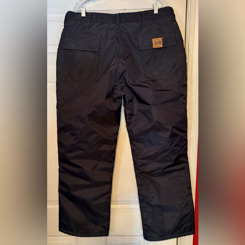 Men's Classic Black Cargo snow pants
